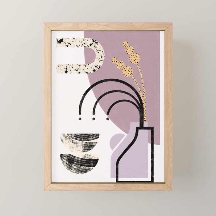 Lilac Vase Mini Art Print Gallery Image 1