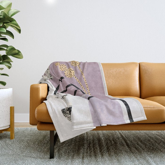 Lilac Vase Throw Blanket Gallery Image 1