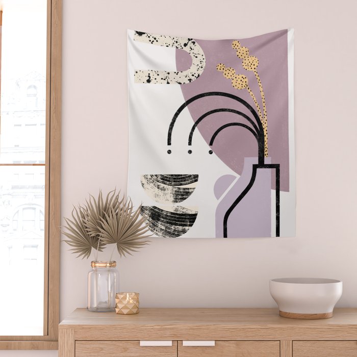 Lilac Vase Wall Tapestry Gallery Image 2