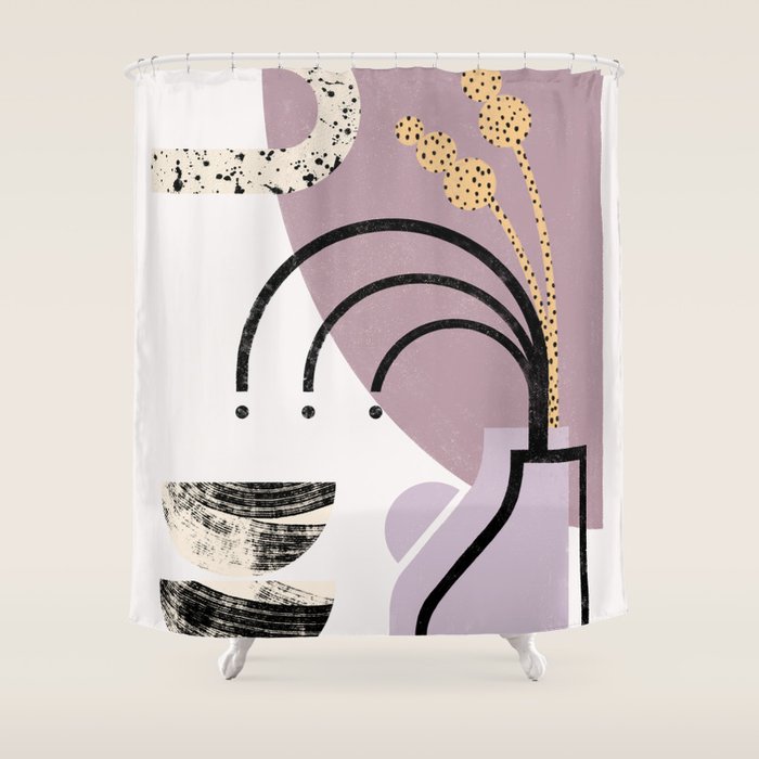 Lilac Vase Shower Curtain Gallery Image 1