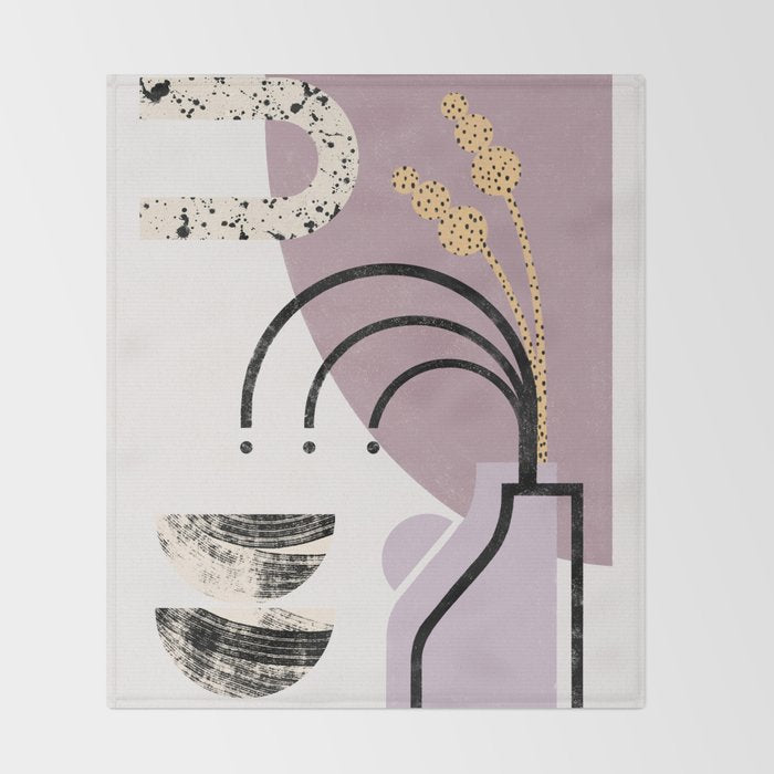 Lilac Vase Throw Blanket Gallery Image 2