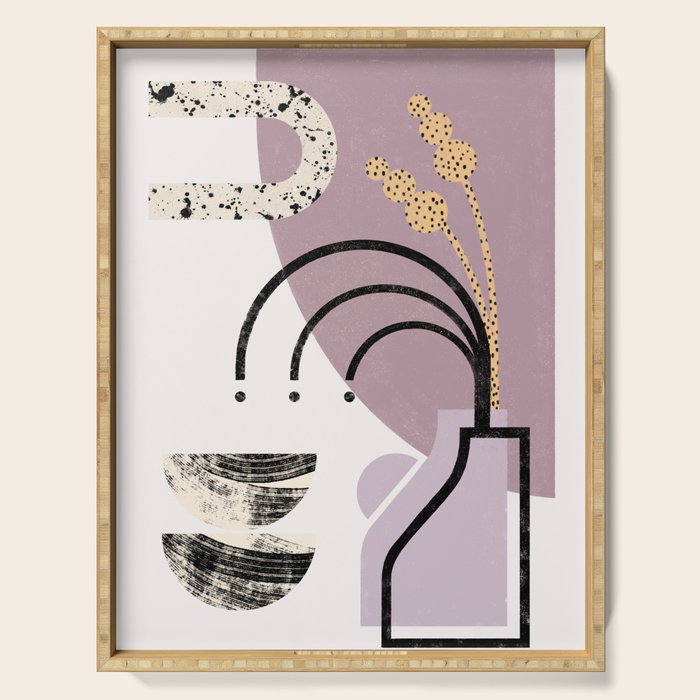 Lilac Vase Serving Tray Gallery Image 1