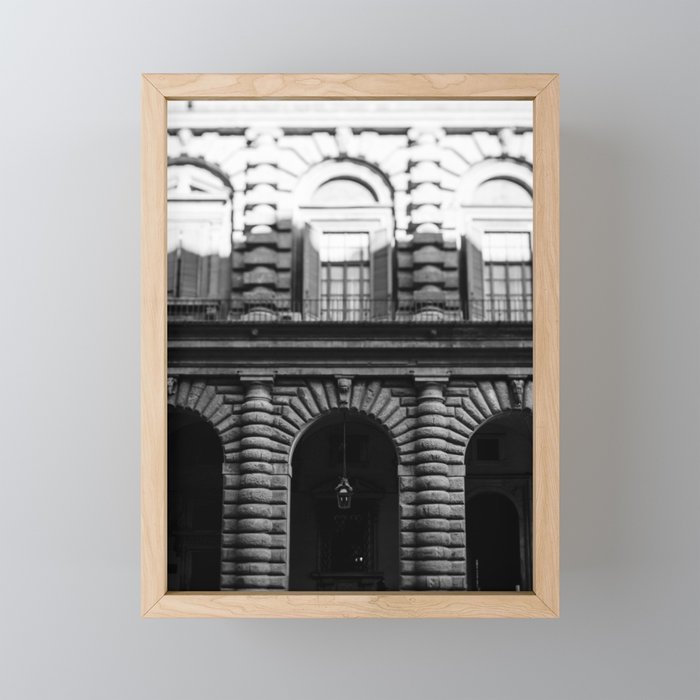 Florence Arches in B+W  |  Travel Photography Mini Art Print Gallery Image 1