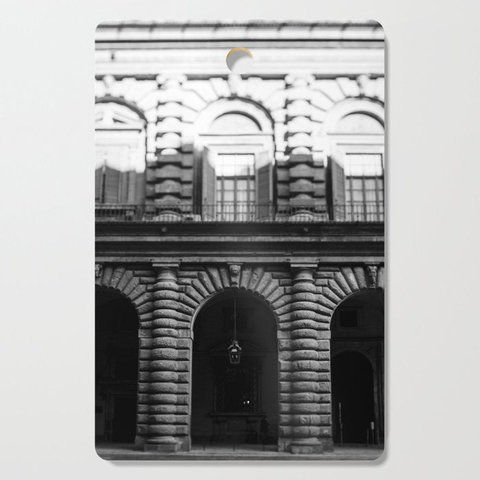 Florence Arches in B+W  |  Travel Photography Cutting Board Gallery Image 1