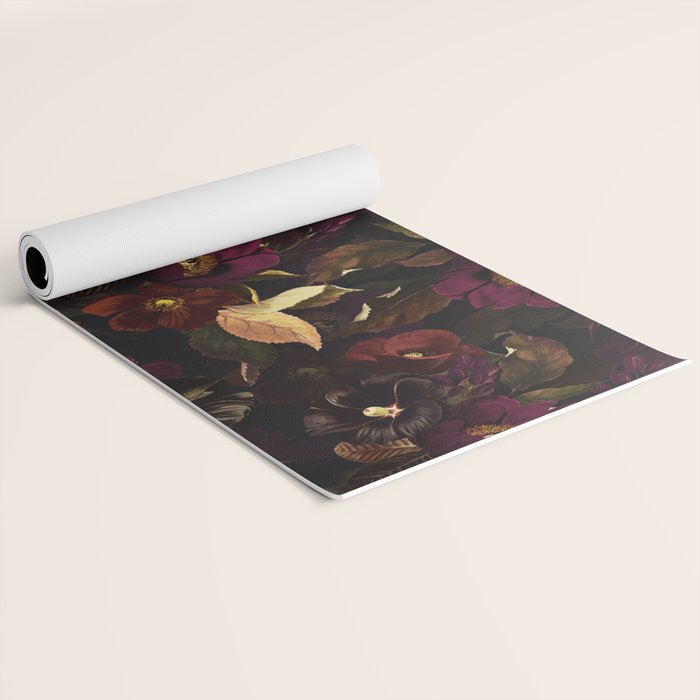 Vintage & Shabby Chic - Flowers at Night Yoga Mat Gallery Image 2