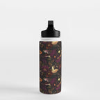 Vintage & Shabby Chic - Flowers at Night Water Bottle Gallery Image 3