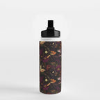 Vintage & Shabby Chic - Flowers at Night Water Bottle Gallery Image 2