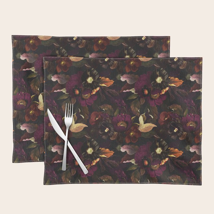 Vintage & Shabby Chic - Flowers at Night Placemat Gallery Image 1