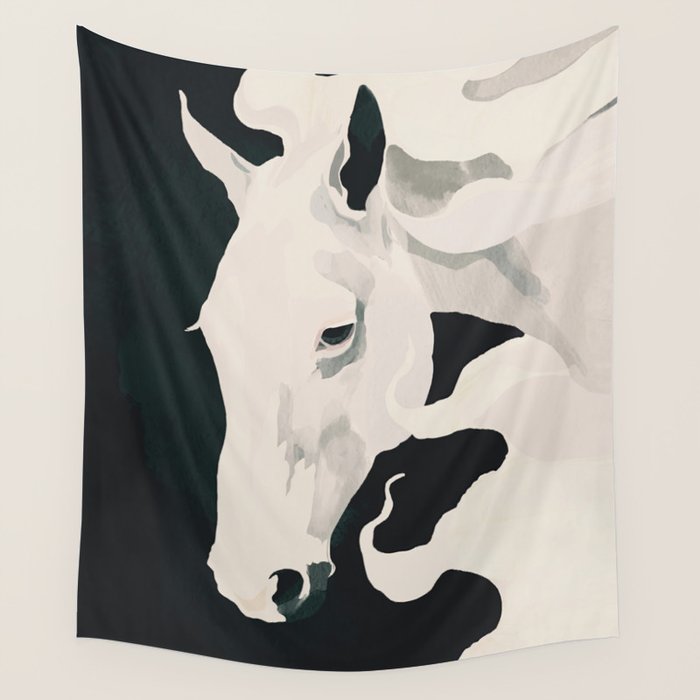 White Horse Wall Tapestry Gallery Image 4