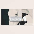 White Horse Desk Mat Gallery Image 1