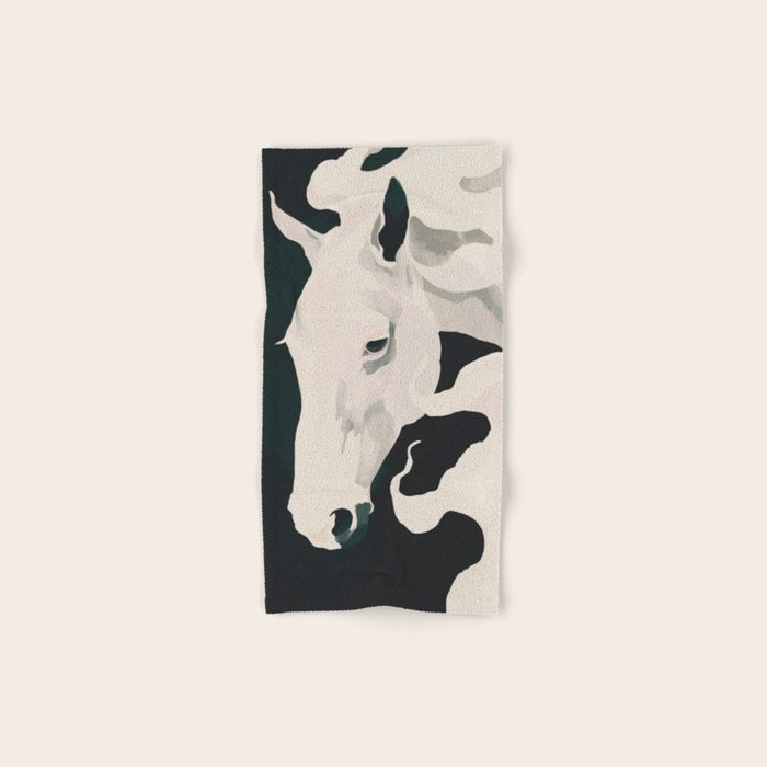 White Horse Bath Towel Gallery Image 1
