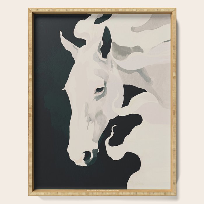 White Horse Serving Tray Gallery Image 1