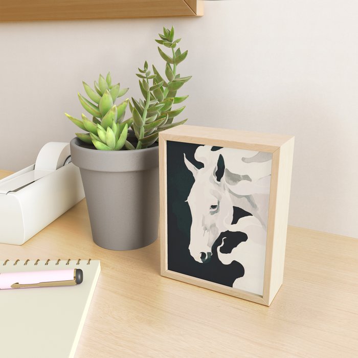 White Horse Mini Art Print Gallery Image 2