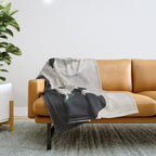 White Horse Throw Blanket Gallery Image 1