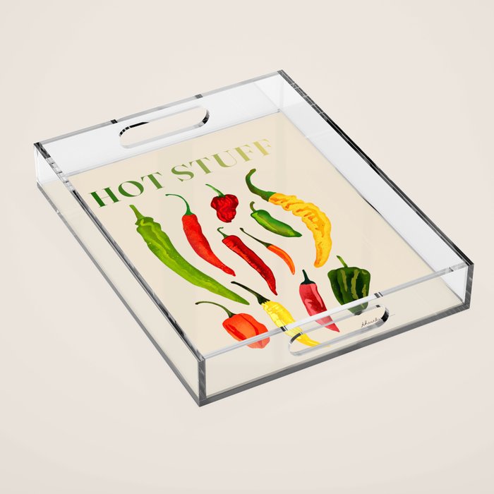 Hot Stuff Peppers Acrylic Tray Gallery Image 1