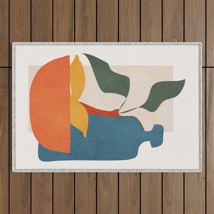 Minimalist Still Life Art Outdoor Rug Gallery Image 1