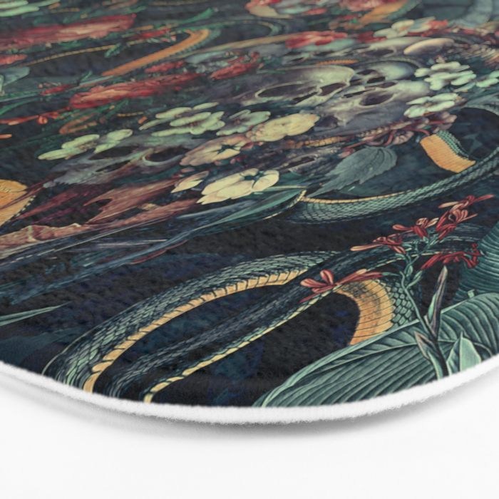Skulls and Snakes Bath Mat Gallery Image 3