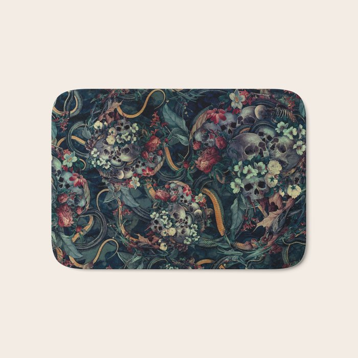Skulls and Snakes Bath Mat Gallery Image 1