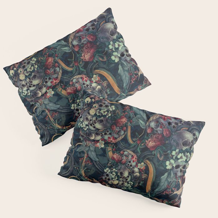 Skulls and Snakes Pillow Sham Gallery Image 1