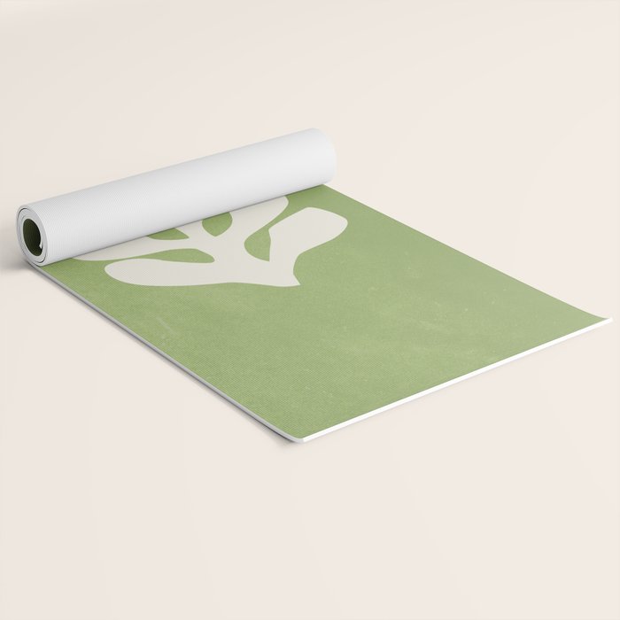 Forest Green Leaf: Matisse Paper Cutouts V Yoga Mat Gallery Image 2