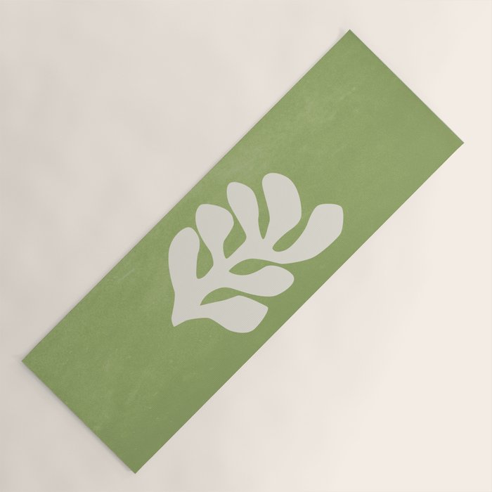 Forest Green Leaf: Matisse Paper Cutouts V Yoga Mat Gallery Image 1