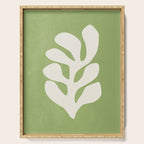 Forest Green Leaf: Matisse Paper Cutouts V Serving Tray Gallery Image 1