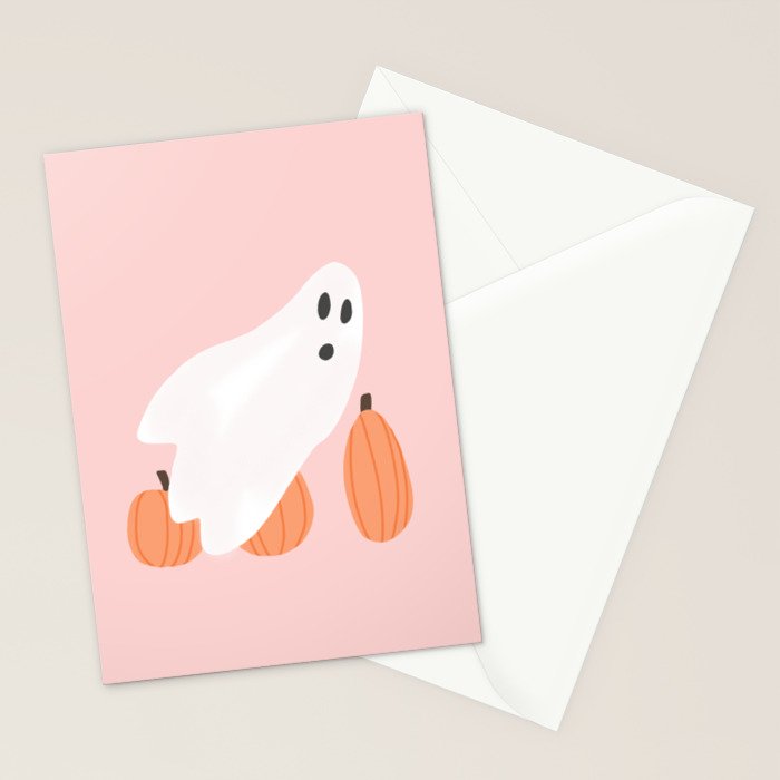 Pastel Ghost Stationery Card Gallery Image 2
