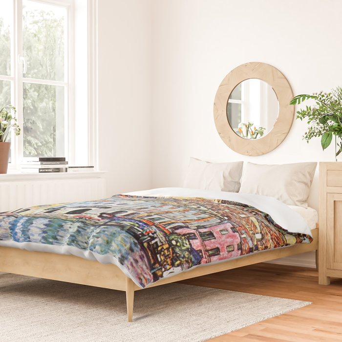 Gustav Klimt Malcesine on Lake Garda Duvet Cover Gallery Image 2