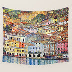 Gustav Klimt Malcesine on Lake Garda Wall Tapestry Gallery Image 4