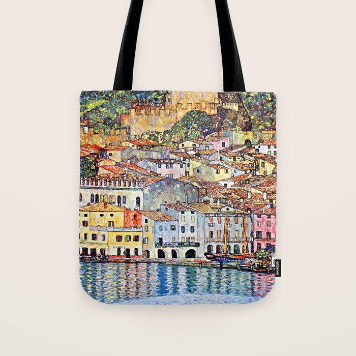 Gustav Klimt Malcesine on Lake Garda Tote Bag Gallery Image 1