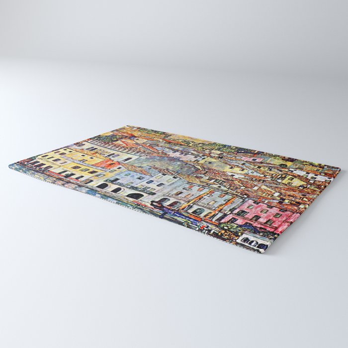 Gustav Klimt Malcesine on Lake Garda Rug Gallery Image 3