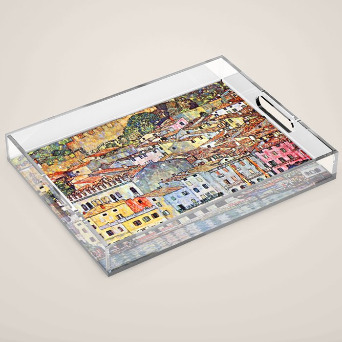 Gustav Klimt Malcesine on Lake Garda Acrylic Tray Gallery Image 1