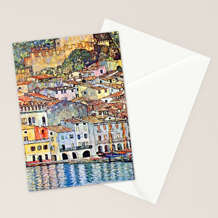 Gustav Klimt Malcesine on Lake Garda Stationery Card Gallery Image 2