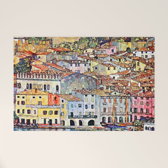 Gustav Klimt Malcesine on Lake Garda Welcome Mat Gallery Image 1
