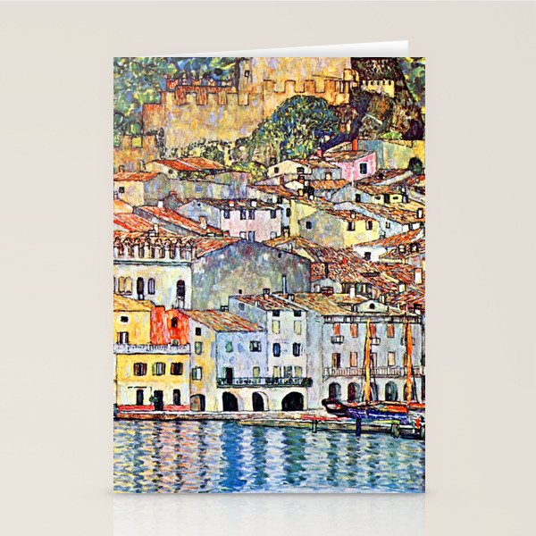 Gustav Klimt Malcesine on Lake Garda Stationery Card Gallery Image 1