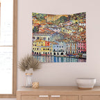 Gustav Klimt Malcesine on Lake Garda Wall Tapestry Gallery Image 2