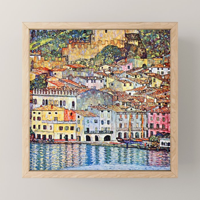 Gustav Klimt Malcesine on Lake Garda Mini Art Print Gallery Image 1