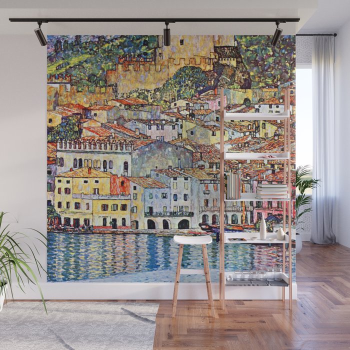 Gustav Klimt Malcesine on Lake Garda Wall Mural Gallery Image 1