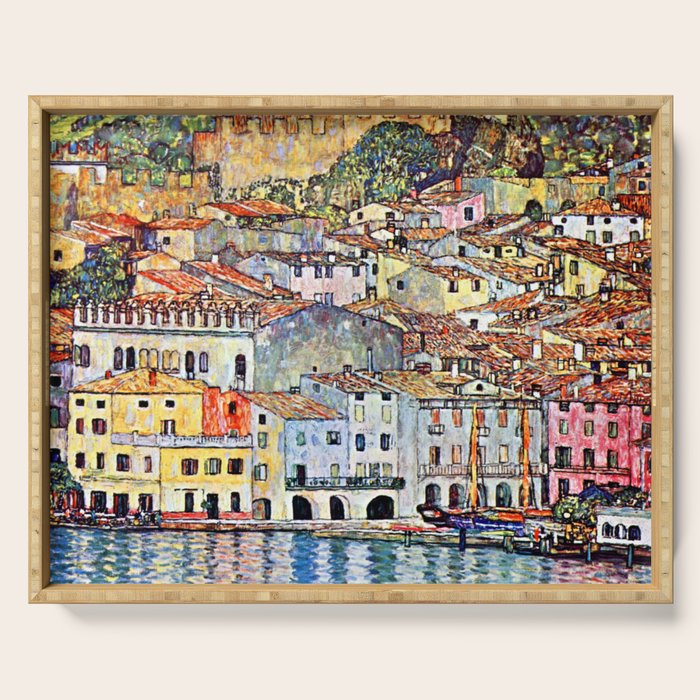 Gustav Klimt Malcesine on Lake Garda Serving Tray Gallery Image 1