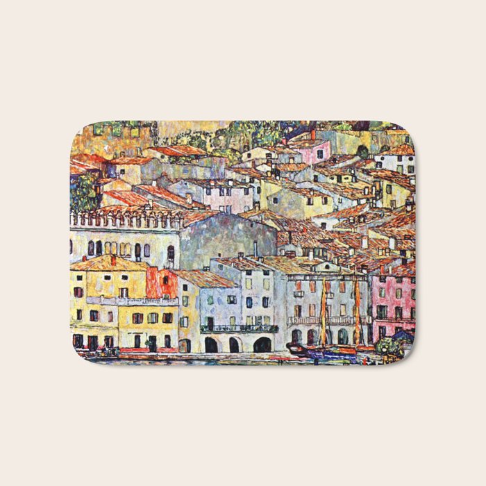 Gustav Klimt Malcesine on Lake Garda Bath Mat Gallery Image 1