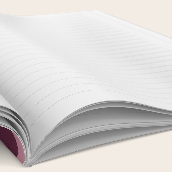 Elegant Burgundy Teardrop Pattern on Mauve Notebook Gallery Image 2