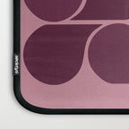 Elegant Burgundy Teardrop Pattern on Mauve Laptop Sleeve Gallery Image 3