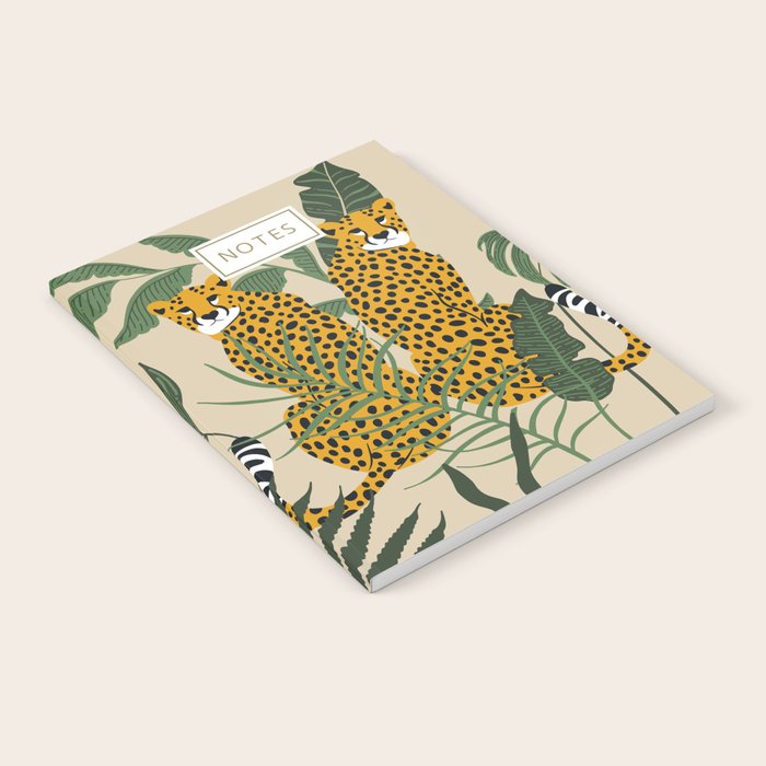 Palm Jungle Cheetah Prints Notebook Gallery Image 2