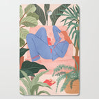 Reading with The Plants Cutting Board Gallery Image 1