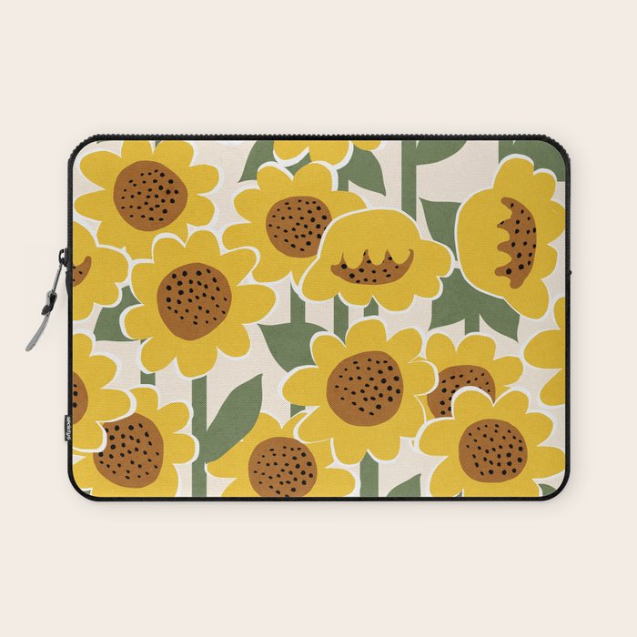 Sunny Flowers - 3 Laptop Sleeve Gallery Image 1