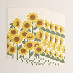 Sunny Flowers - 3 Wrapping Paper Gallery Image 3