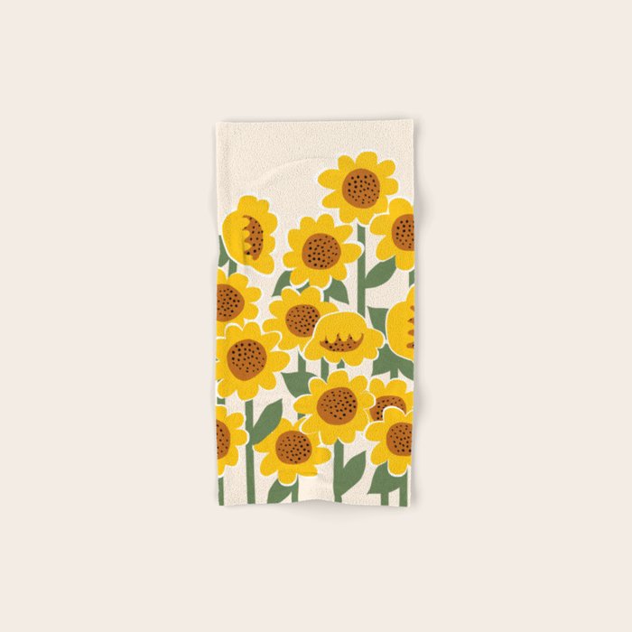 Sunny Flowers - 3 Bath Towel Gallery Image 1