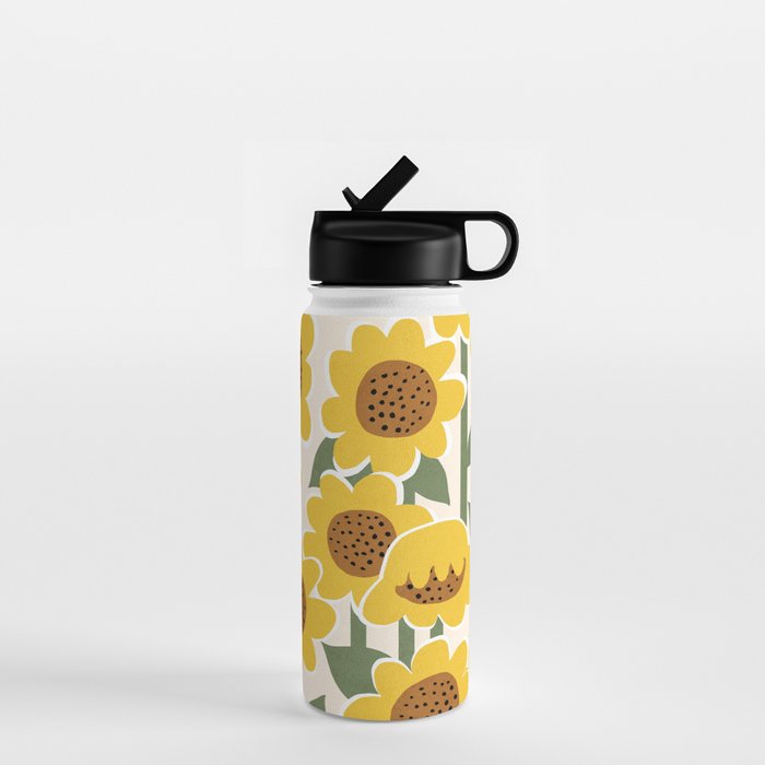 Sunny Flowers - 3 Water Bottle Gallery Image 1