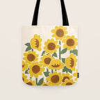 Sunny Flowers - 3 Tote Bag Gallery Image 1