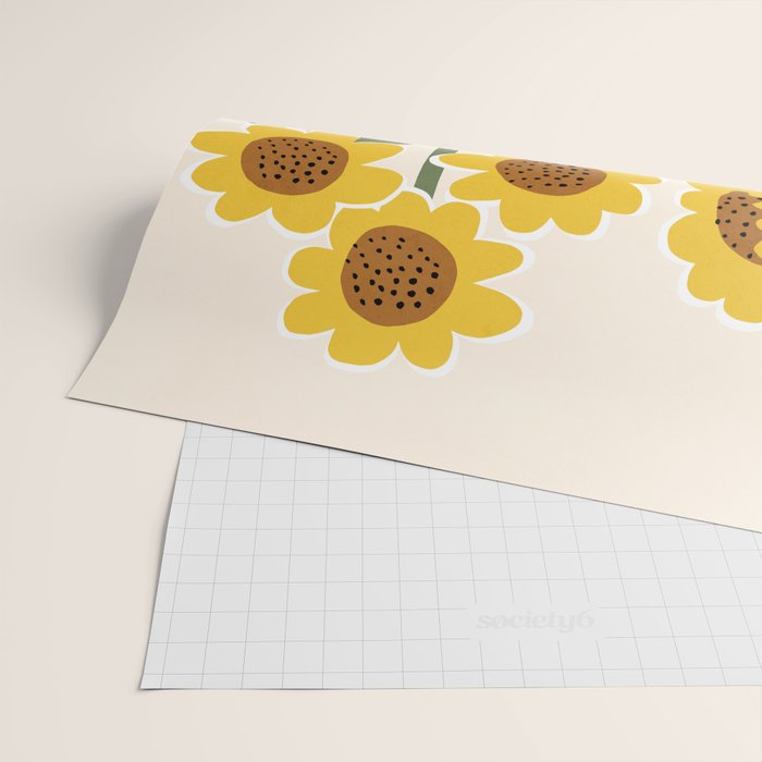 Sunny Flowers - 3 Wrapping Paper Gallery Image 2